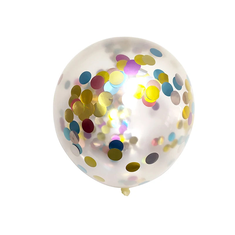 20/50pcs Gold Confetti Latex Balloons Glitter Clear Transparent Helium Balloon Wedding Baby Shower Birthday Party Decorations