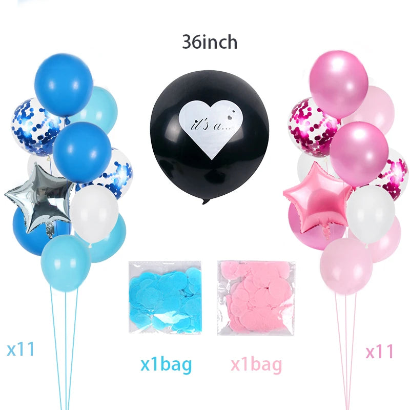 Gender Reveal Balloons Column Holder Question Mark Balloon Stand Boy or Girl Gender Reveal Birthday Party Decoration BabyShower