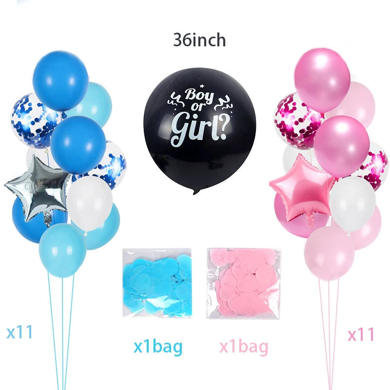 Gender Reveal Balloons Column Holder Question Mark Balloon Stand Boy or Girl Gender Reveal Birthday Party Decoration BabyShower
