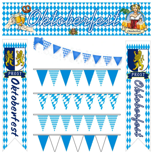 2021 Oktoberfest Decoration German Beer Flag Festival Party Supplies Decor Bavarian 100 People Fiesta Banner