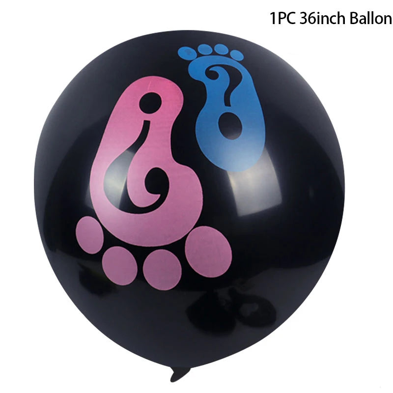 Gender Reveal Balloons Column Holder Question Mark Balloon Stand Boy or Girl Gender Reveal Birthday Party Decoration BabyShower