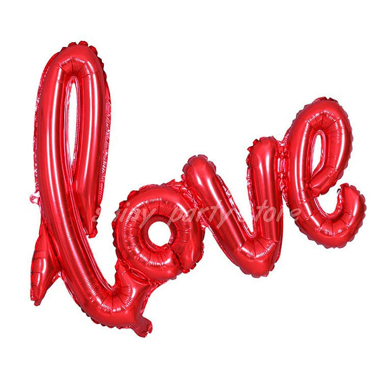 108cm Big Red Letter LOVE Foil Balloons Wedding Anniversary Valentine's Day Proposal Aluminum Balloon Baby Shower Globos Decor