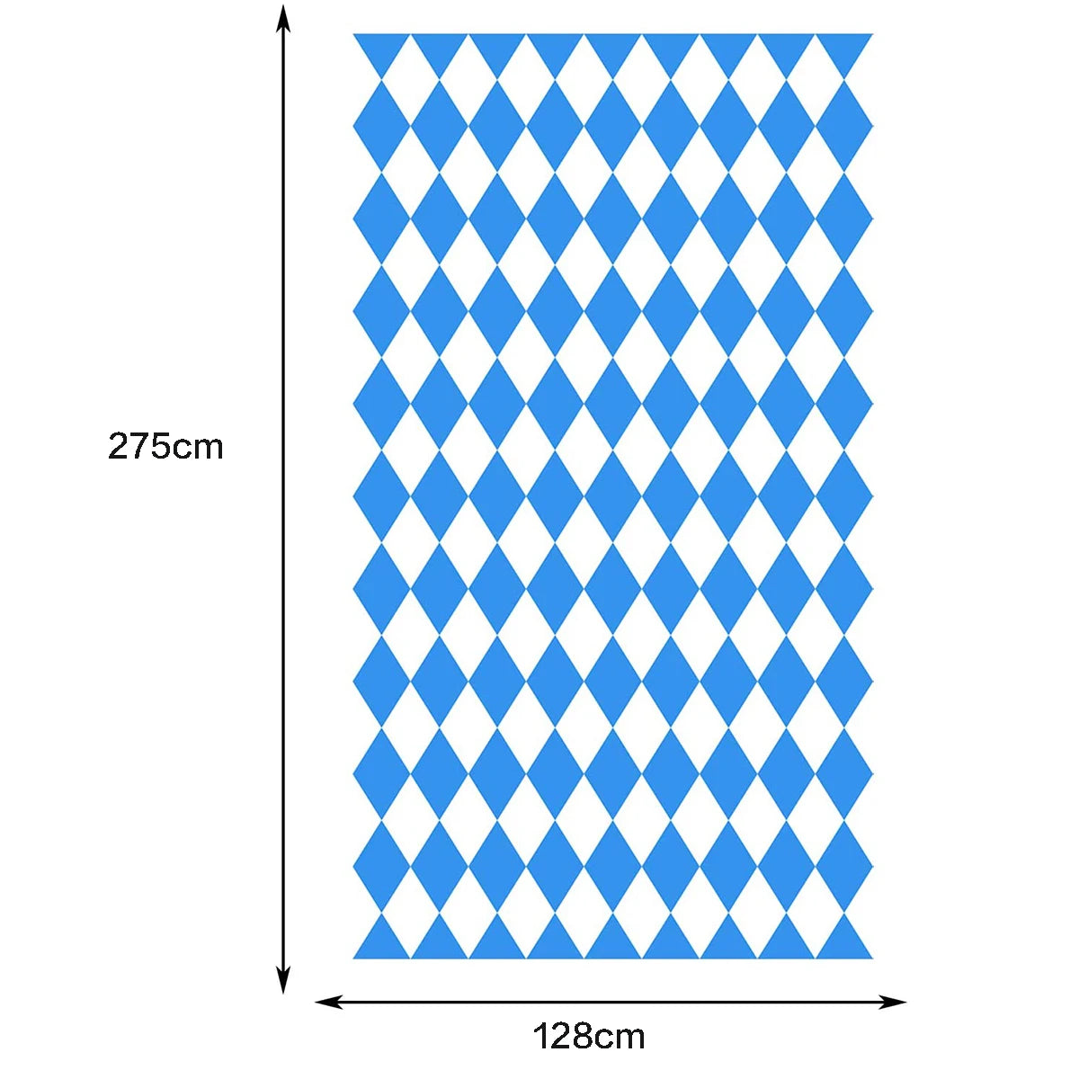 10 Meters Oktoberfest Bavarian Blue White Lattice Plastic Banners Flag Pennant for Bar Beer Oktoberfest Themed Party Decorations