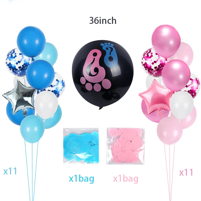 Gender Reveal Balloons Column Holder Question Mark Balloon Stand Boy or Girl Gender Reveal Birthday Party Decoration BabyShower