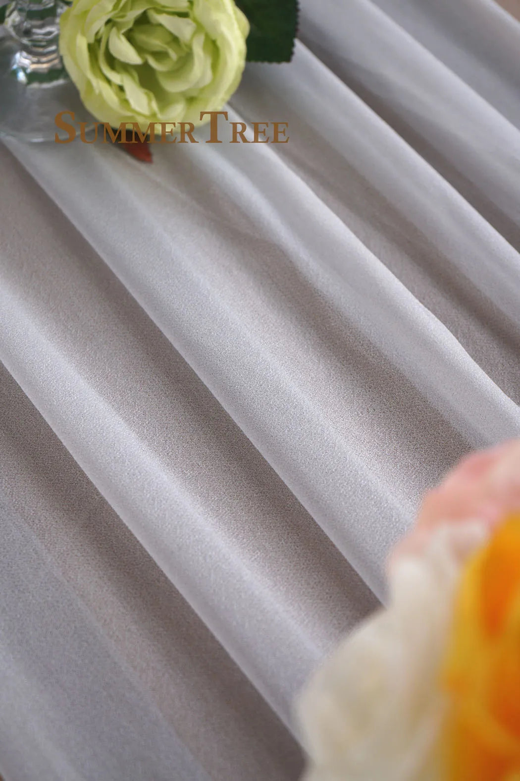 10 Meters Wedding Arch Drape Fabric Sheer Chiffon Tulle Curtain Draping Backdrop Party Supplies Home Drapery Ceremony Decoration