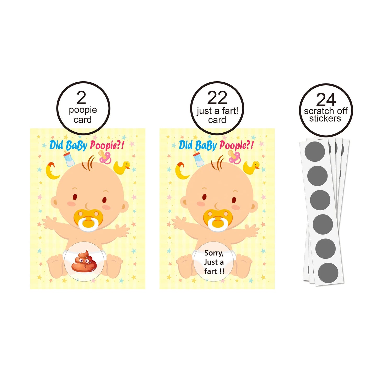 Baby Shower Party Gender Revealing Game Scratch Cards Baby Shower Party Decoration Supply