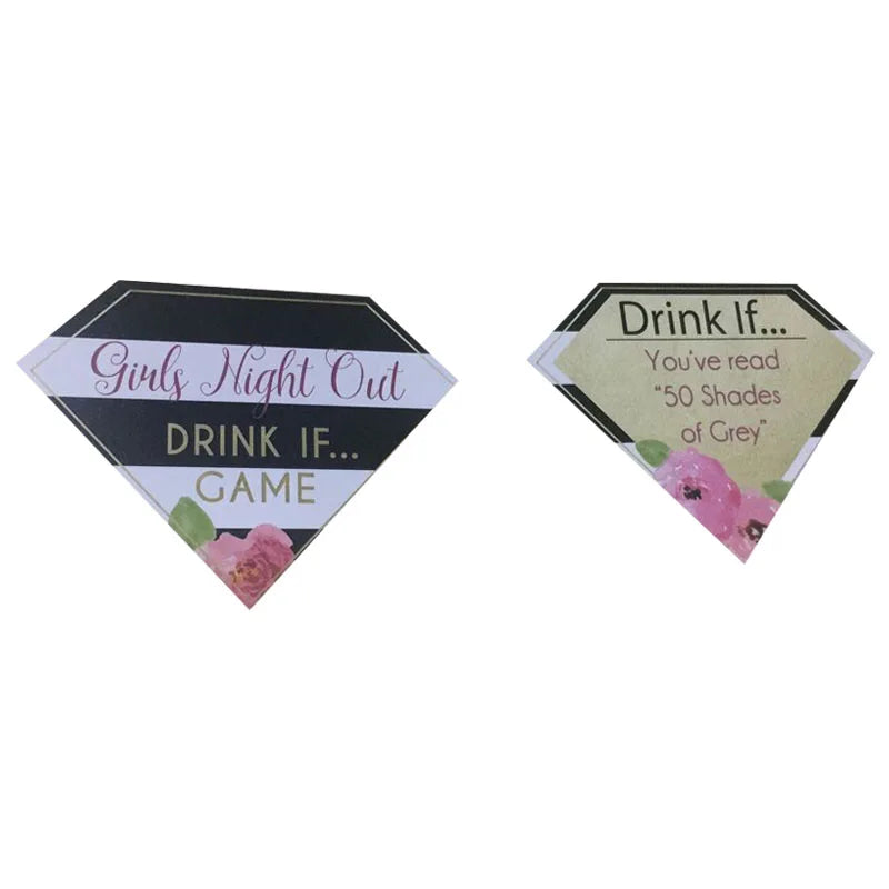Bachelorette Party Drink If Game Cards Wedding Engagement Bridal Shower Birthday Party Girls Night Activity Drinking Games Suppl