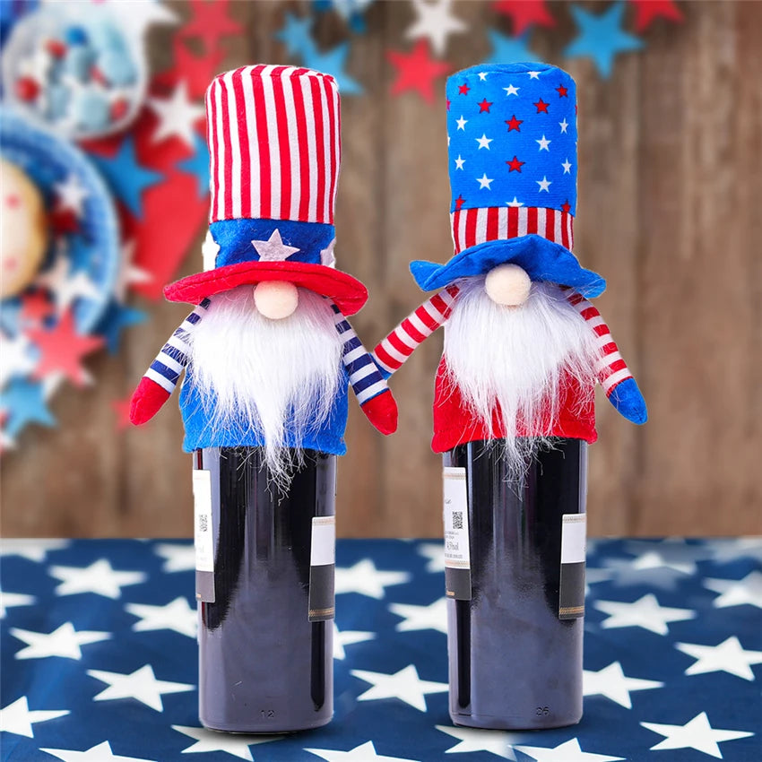 16 Styles American Independence Day Decoration Gnome Doll Patriotic Veterans Day Plush Gnome Doll 4th of July Decor Easter Gnome