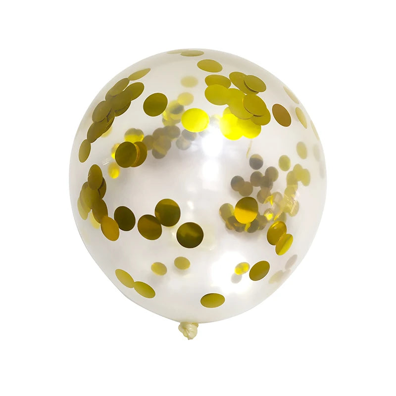 20/50pcs Gold Confetti Latex Balloons Glitter Clear Transparent Helium Balloon Wedding Baby Shower Birthday Party Decorations