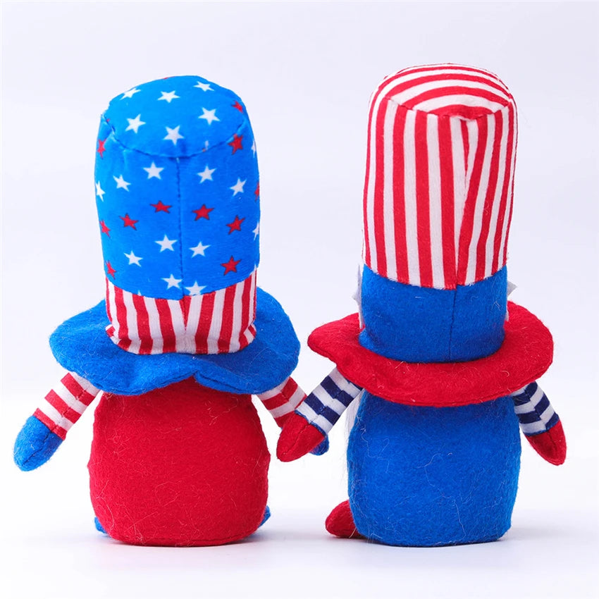 16 Styles American Independence Day Decoration Gnome Doll Patriotic Veterans Day Plush Gnome Doll 4th of July Decor Easter Gnome