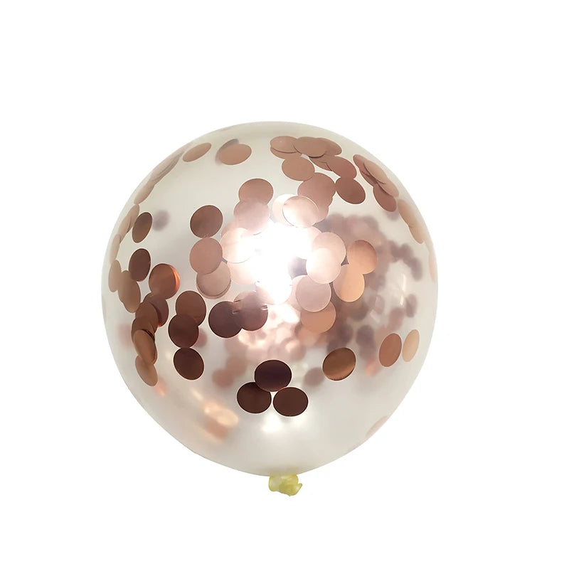 20/50pcs Gold Confetti Latex Balloons Glitter Clear Transparent Helium Balloon Wedding Baby Shower Birthday Party Decorations