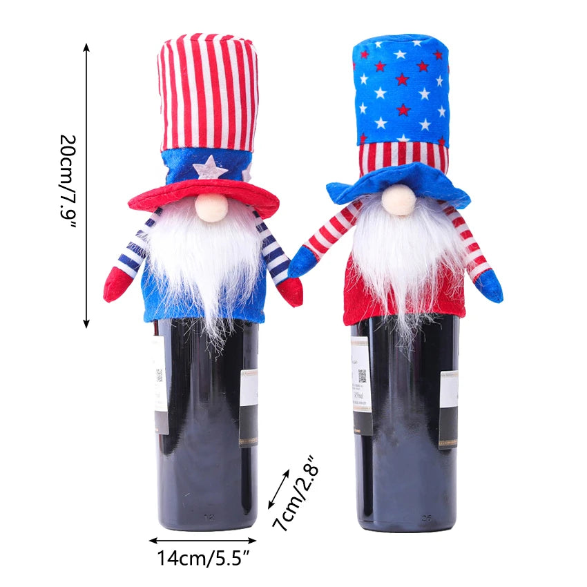 16 Styles American Independence Day Decoration Gnome Doll Patriotic Veterans Day Plush Gnome Doll 4th of July Decor Easter Gnome