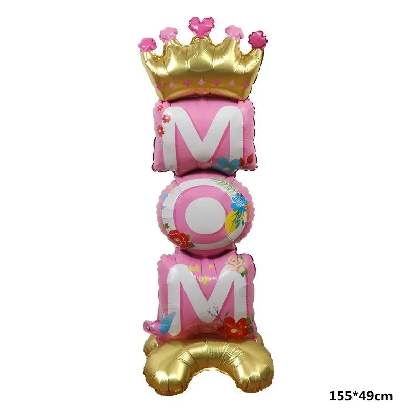 1pc Mother's Day Decorations Balloons I Love You Mom Dad Happy Father's Day Aluminum Film Balloons Mothers Gifts Supplies Globos