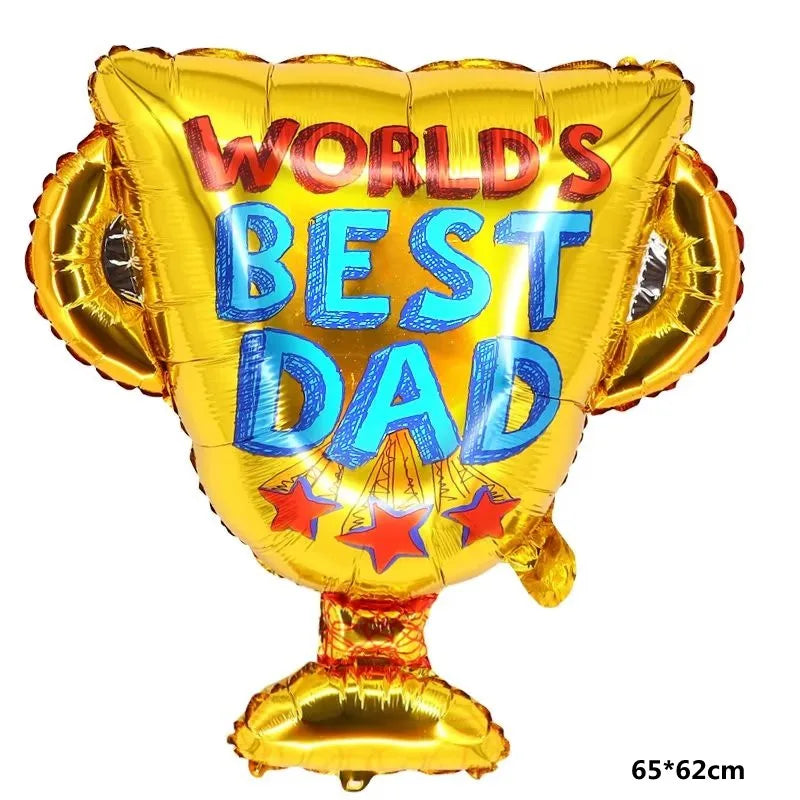 1pc Mother's Day Decorations Balloons I Love You Mom Dad Happy Father's Day Aluminum Film Balloons Mothers Gifts Supplies Globos