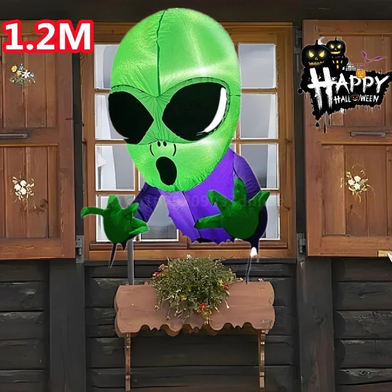 Halloween Inflatable Arch Toys Model Built-in LED Light Pumpkin Prop Outdoor Indoor Home Garden Party Terror Decoration