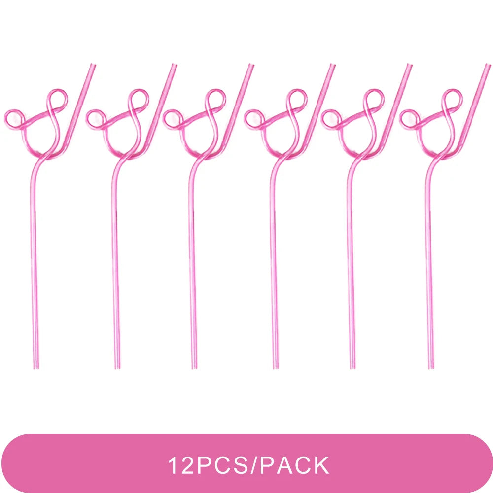 Crazy Unique Decoration Silly Plastic Drinking Straws Bluk 10 Styles for Daily Party Festiivty Clod Drink BPA free