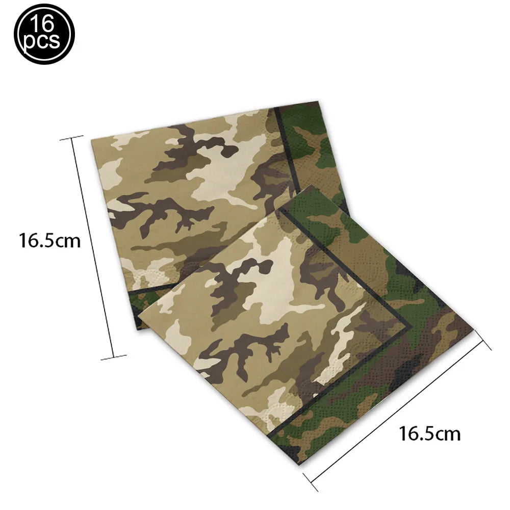 Camouflage Birthday Party Tank Cake Topper Happy Birthday Sign Cake Decor Soldier Camouflage Army Military Birthday Party Decors