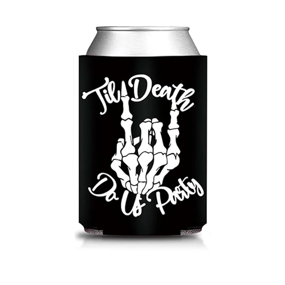Bride or Die Bachelorette Party Bride Vibes Can Cooler Till Death Do Us Sleeves Halloween Bridal Shower Weeding Party Decoration