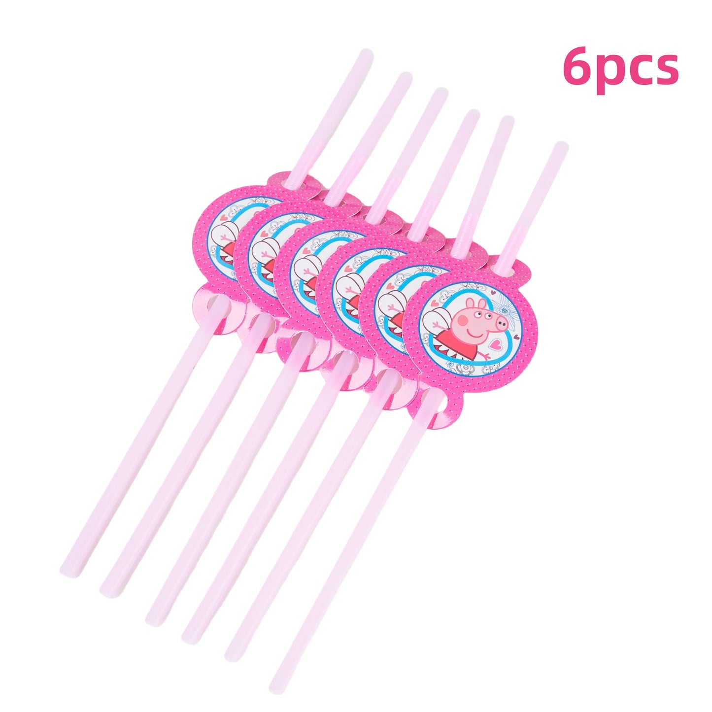 Cartoon Pig Family Birthday Party Balloon Decoration Set for Girls, Disposable Party Tableware Banner, Baby Shower Birthday Hat