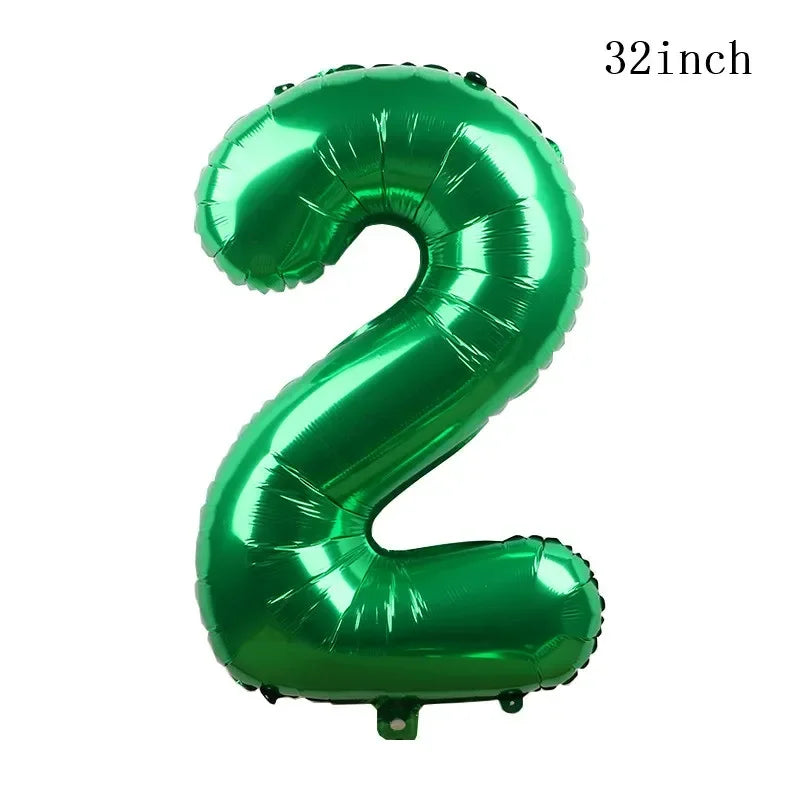 1set How Train Dragon Balloons No Teeth Toothlessing Green Eye Black Loong Party Decoration Happy Birthday Banner Cake Topper