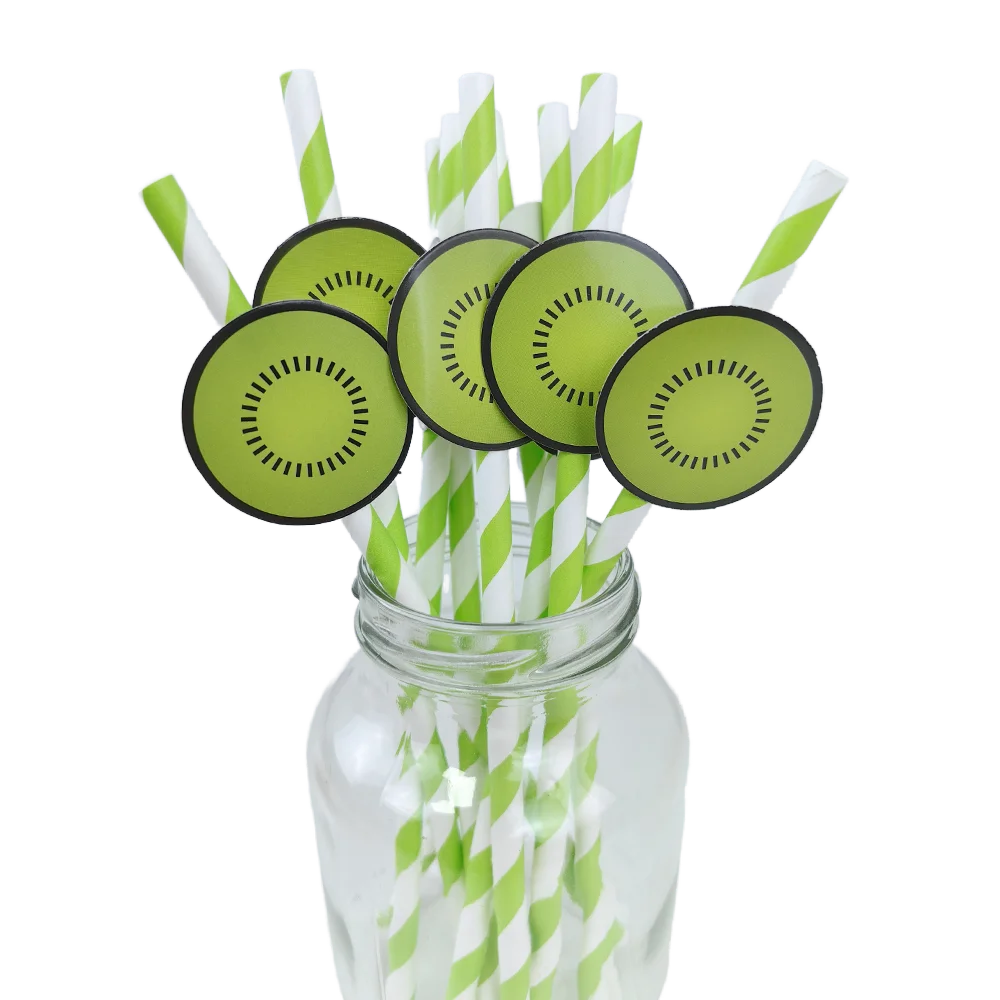 10pcs Flamingo Pineapple Paper Straws Disposable Tropical Fruit Straws Summer Striped Drinking Straws Luau Hawaiian Beach Party