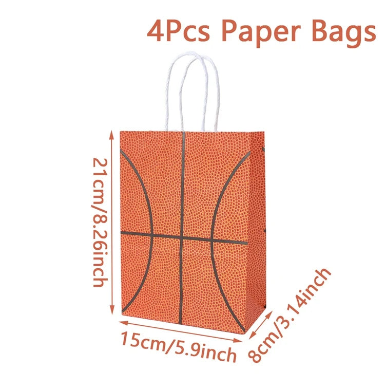 Basketball Birthday Decoration Disposable Tableware Basketball Party Paper Plates Napkins Basketball Birthday Baby Shower Decor