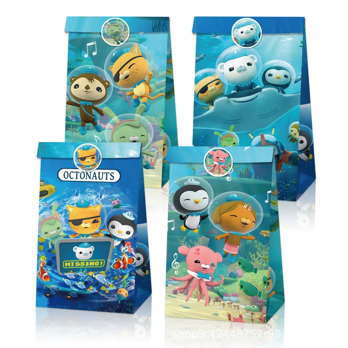The Octonauts Birthday Party Decoration Disposable Paper Plate Ocean Captain Pirate Penguin Kids Barnacles Peso Suppies Balloons