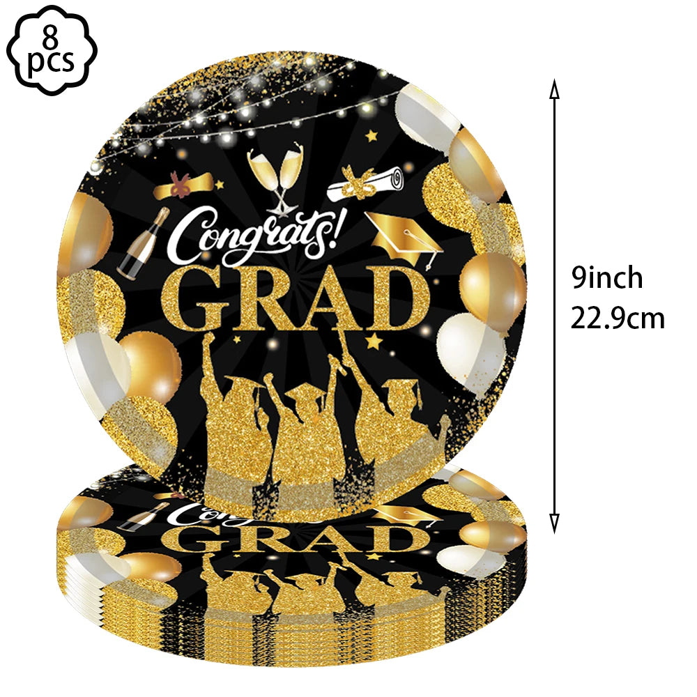 Congrats Graduation Party Tablecloth Table cover supplies Congrats Grad Tablecloth 2025 Congrats Grad Party decoration Banner