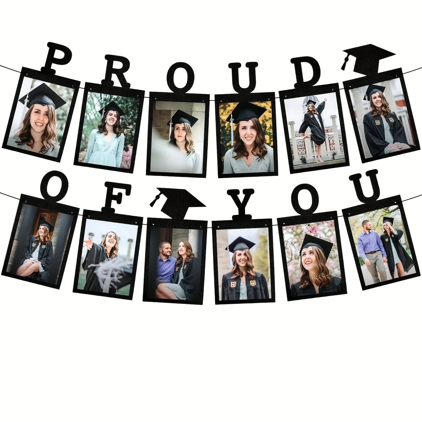 Graduation Photo Banner No DIY, Graduation Picture Banner Personalized Graduation Banner 2025 Proud of You Banner, Graduation