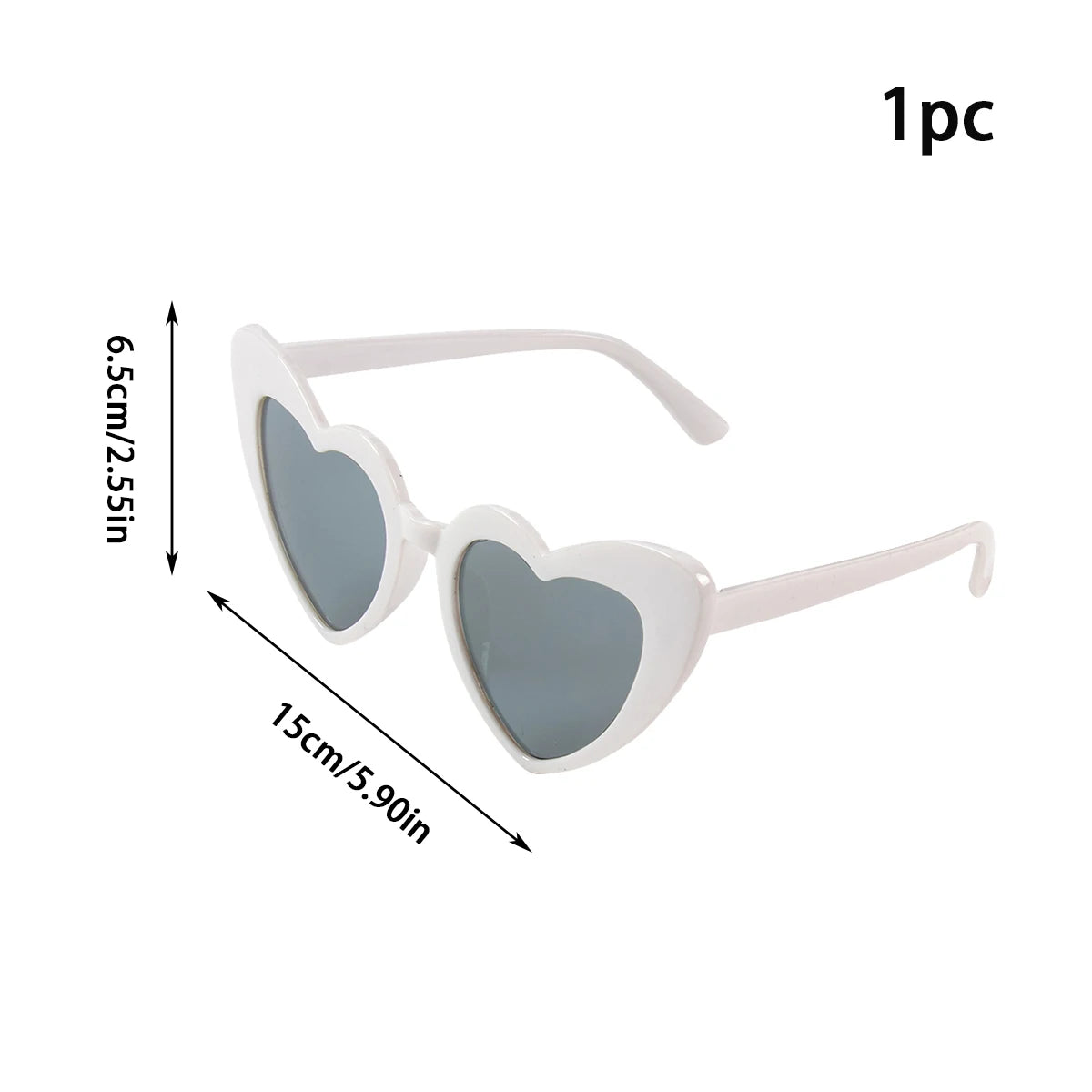 10pcs Bachelorette Party Sunglasses Black White Pink Square Heart Shape Glasses Bride and Groom Photo Glasses Bridal Shower Deco