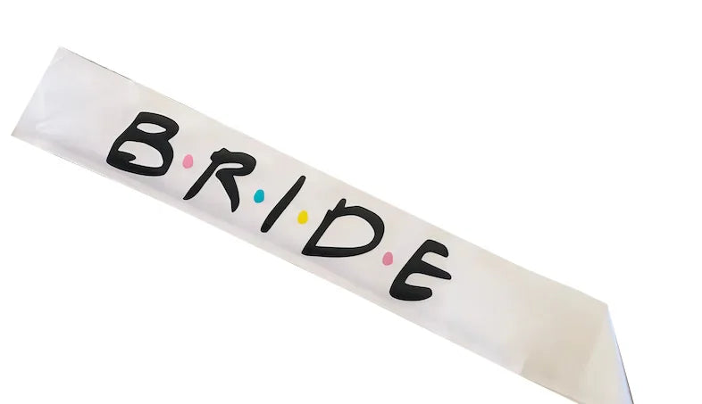 I Do Crew Bride to be sash Friend Themed Bachelorette Hen Night Party bridal shower wedding decoration Bridesmaid proposal gift
