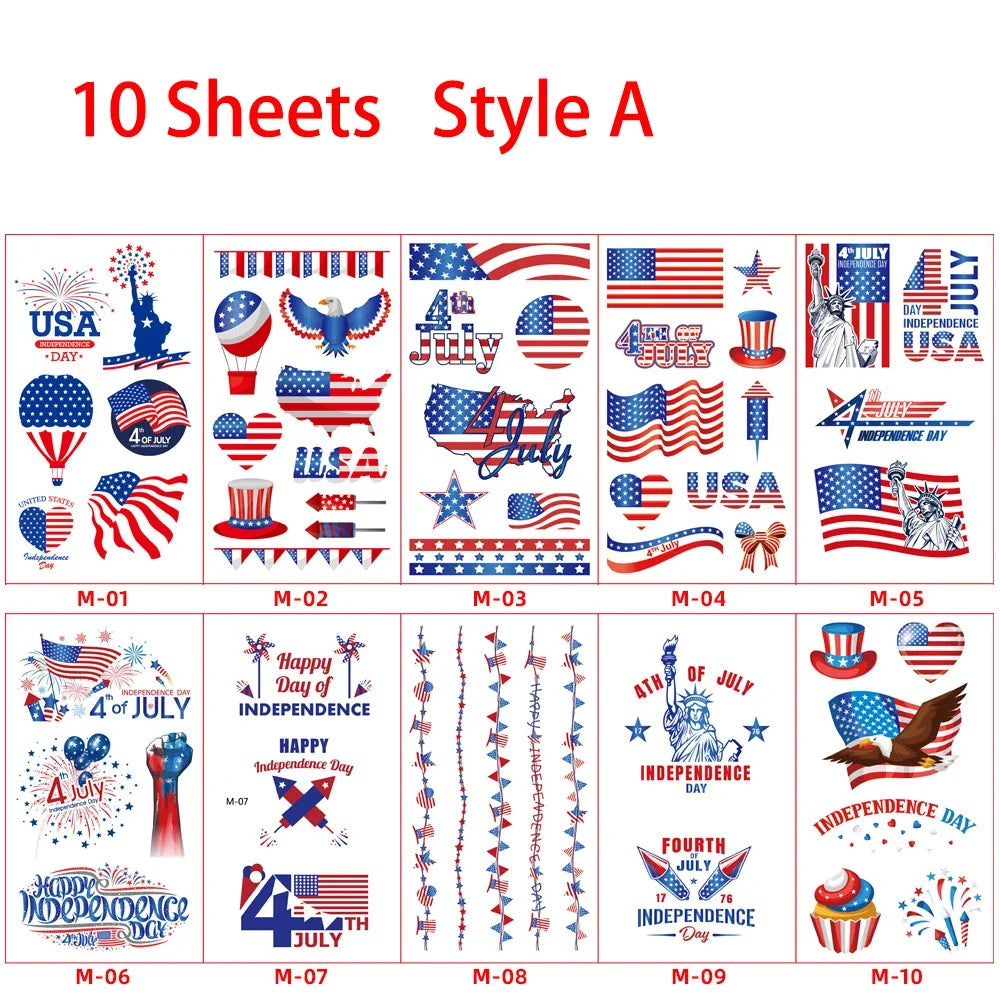 Independence Day Party Photo Props Spiral Pendant I Love USA Banner Balloon July 4th Day Christmas New Year Party Decoration