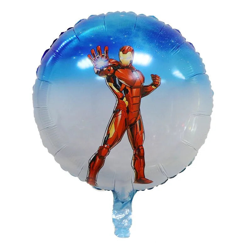 Avengers Superhero Birthday Party Decoration Balloon Cake Plate Paper Cup Box Gift Bag Background Banner 10 People Tableware Set
