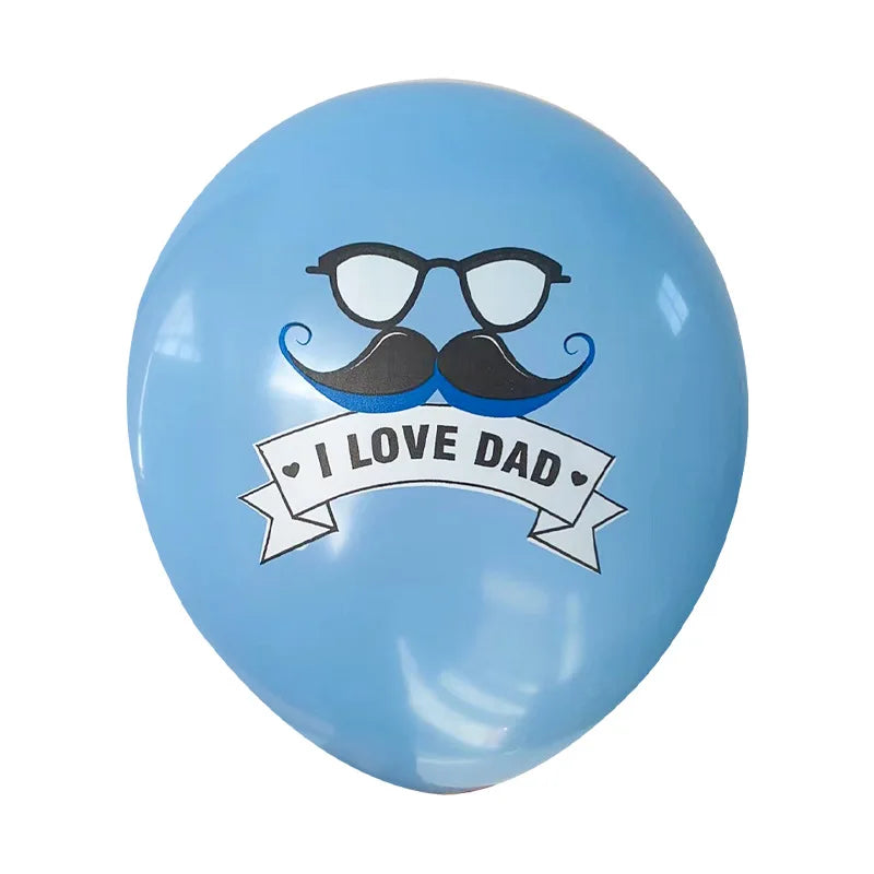 Latex Balloon for Father's Day Theme Party, Happy Father's Day, Super Dad Latex Balloons, 12in, 10PCs