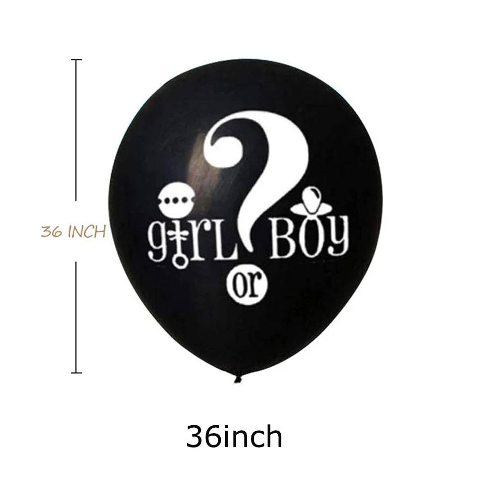 Boy Or Girl Foil Balloons Gender Reveal Decorations Supplies Baby Shower Pink Blue Latex Ballon Kids Birthday Party Globos Decor