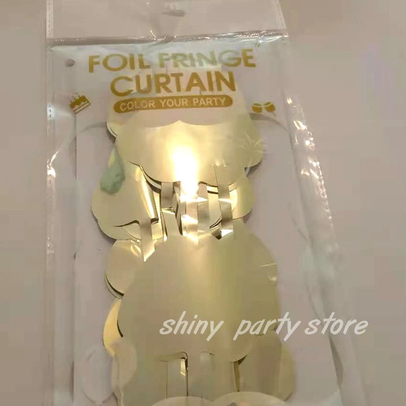 1m×2m Heart Rain Curtain Party Decoration Valentine's Day Atmosphere Background Decor For Birthday Parti Wedding Shooting Props