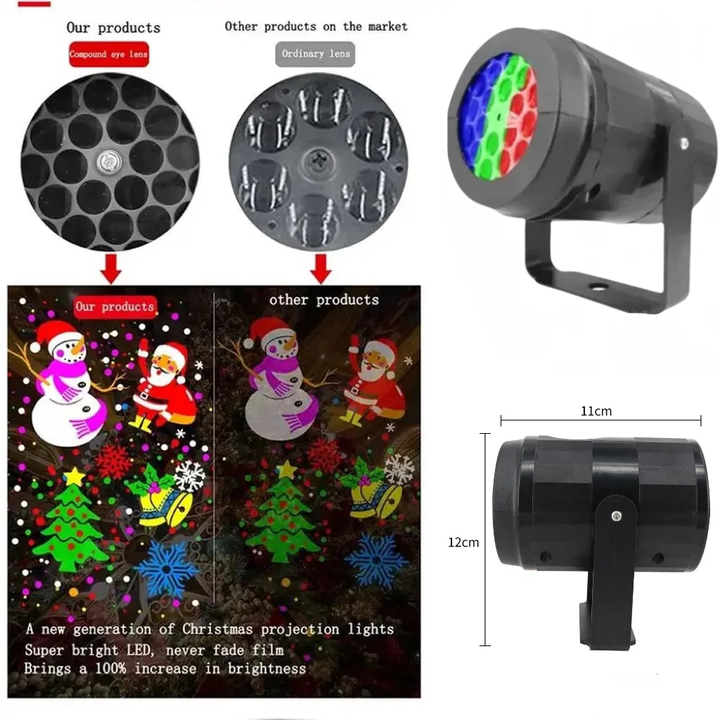 USB Power Halloween Decoration Projector Light Pumpkin Spider Bat Dynamic Pattens Projector Night Light for Bedroom Room Party
