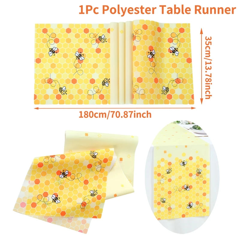 Bumble Bee Party Decorations Party Disposable Plates Napkins Cups Bee Gender Reveal Supplies Bee Birthday Baby Shower Decoration