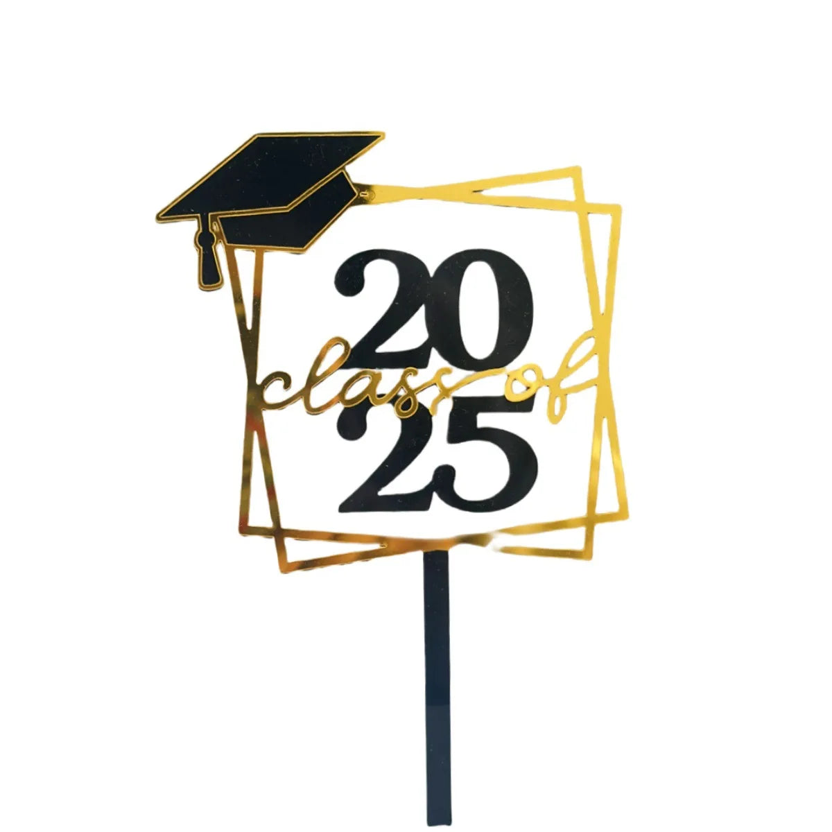 INS Class of 2025 Graduation Cake Topper Decor for Graduation Party DIY Cake Dessert Decorations Supplies