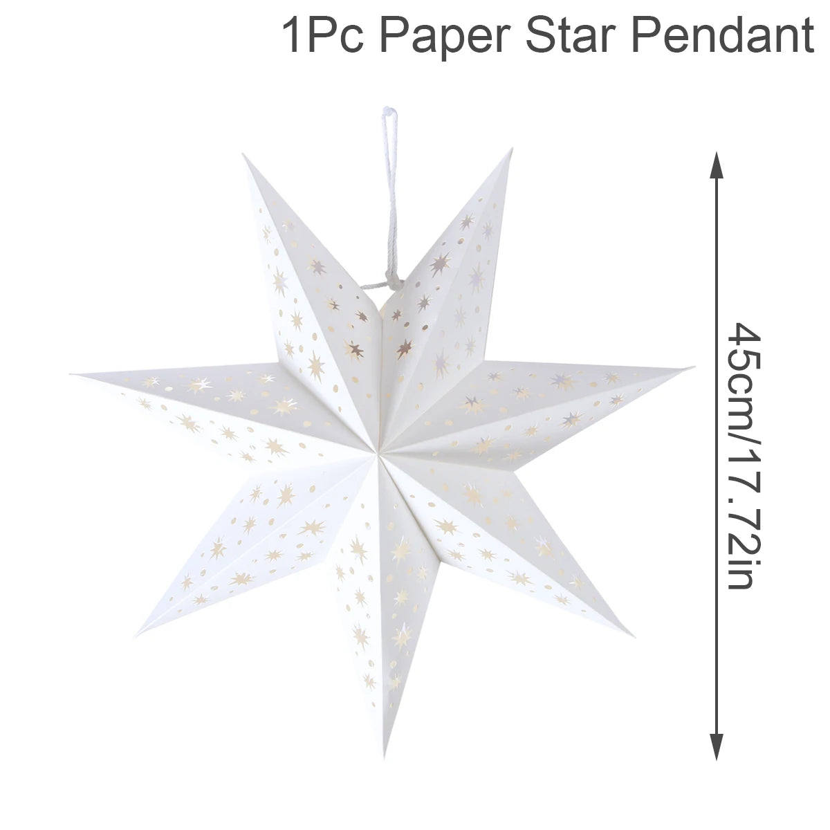Hollow Star Hanging Pendants Ramadan Decorations 2025 for Home Ramadan Islamic Muslim Party Gifts Eid Mubarak Home Decorations