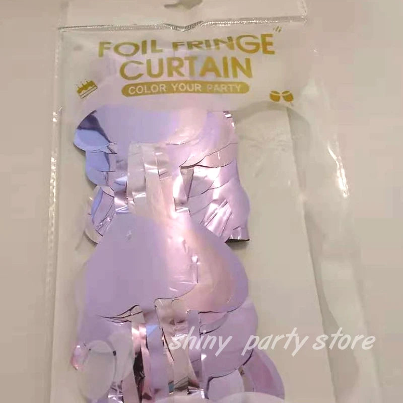 1m×2m Heart Rain Curtain Party Decoration Valentine's Day Atmosphere Background Decor For Birthday Parti Wedding Shooting Props