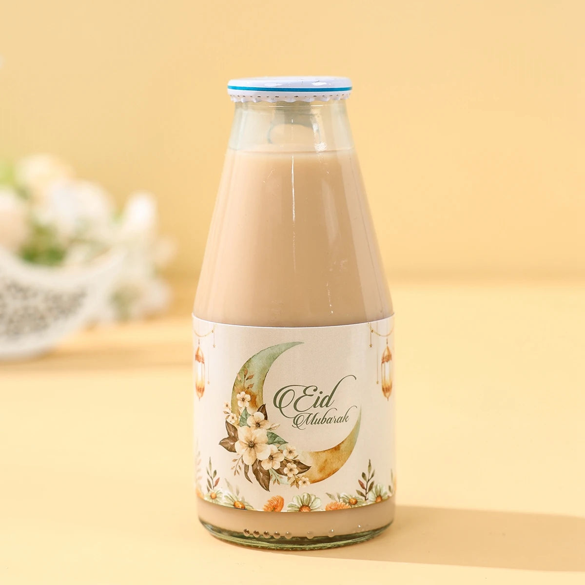 10/24pcs Eid Mubarak Bottle Labels Sticker Ramadan Kareem Decoration For Home 2025 Muslim Islamic Party Supplies Eid Al-fitr