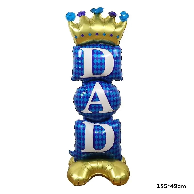1pc Mother's Day Decorations Balloons I Love You Mom Dad Happy Father's Day Aluminum Film Balloons Mothers Gifts Supplies Globos