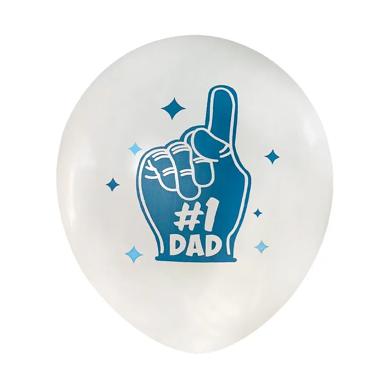 Latex Balloon for Father's Day Theme Party, Happy Father's Day, Super Dad Latex Balloons, 12in, 10PCs