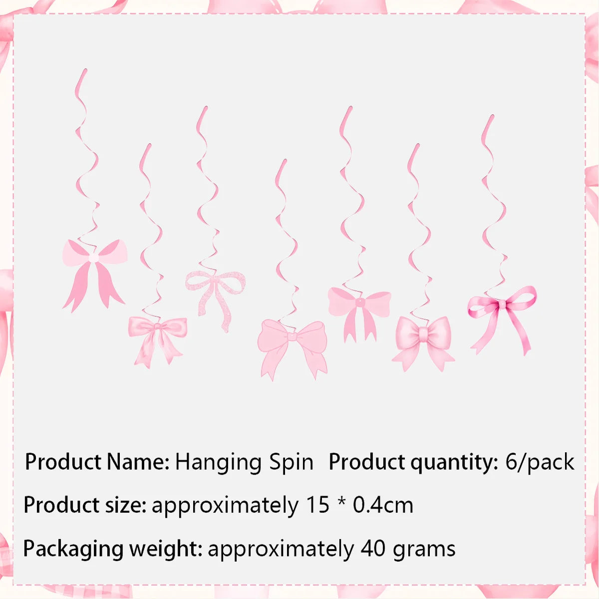 Bow Theme Party Supplies for Girl Pink Bow Cupcake Toppers Paper Drinking Straws Bridal Shower Bow Coquette Birthday Party Decor