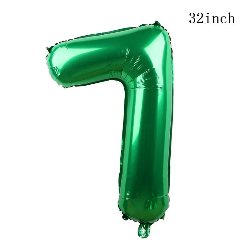 1set How Train Dragon Balloons No Teeth Toothlessing Green Eye Black Loong Party Decoration Happy Birthday Banner Cake Topper