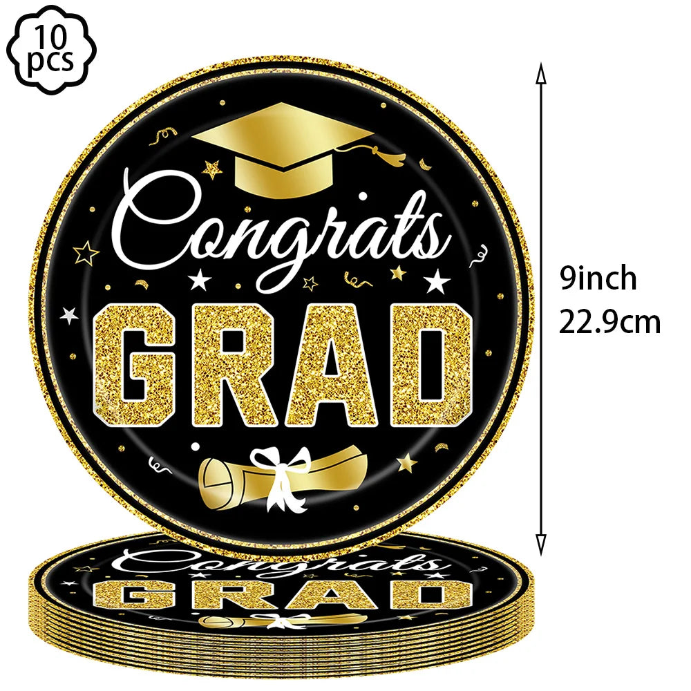 Congrats Graduation Party Tablecloth Table cover supplies Congrats Grad Tablecloth 2025 Congrats Grad Party decoration Banner