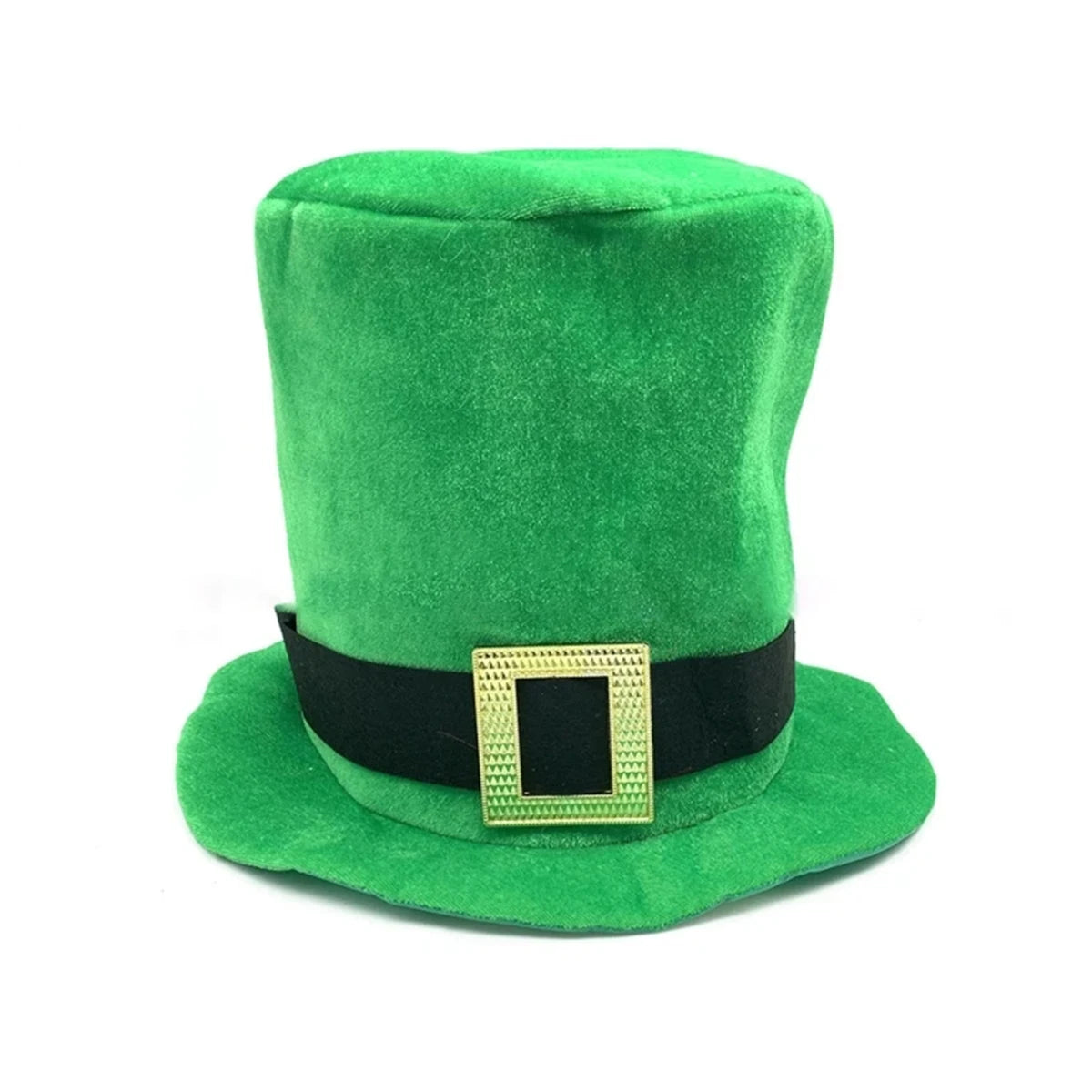Saint Patricks Day Top Hat Holiday Fake Beard Green Celebration Costume for Irish Festival Birthday Party Decor Supplies