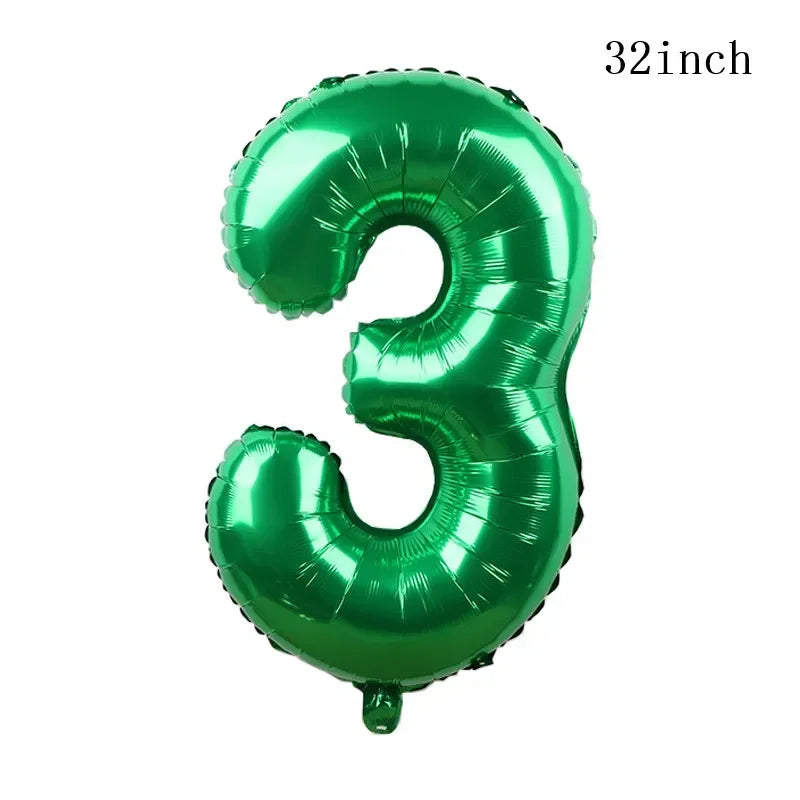 1set How Train Dragon Balloons No Teeth Toothlessing Green Eye Black Loong Party Decoration Happy Birthday Banner Cake Topper