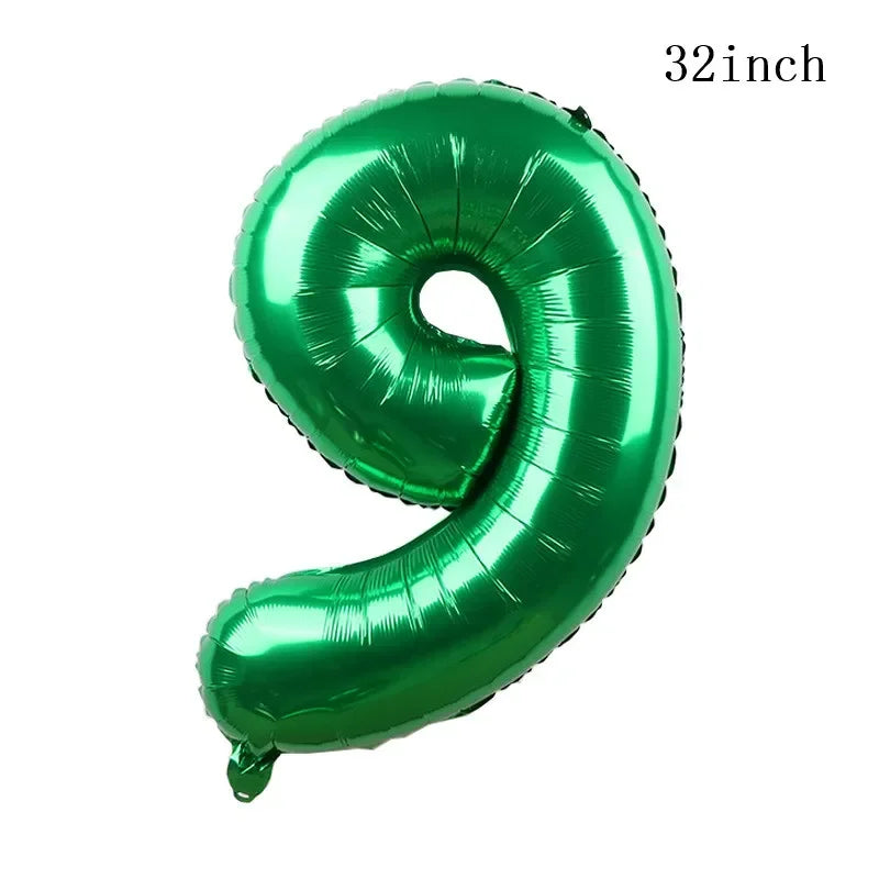 1set How Train Dragon Balloons No Teeth Toothlessing Green Eye Black Loong Party Decoration Happy Birthday Banner Cake Topper